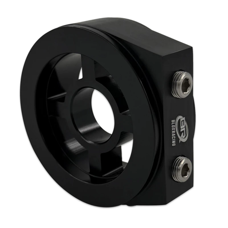 BLOX Racing Ölfilterblock Adapter Schwarz für Öltemperatur & Öldruck