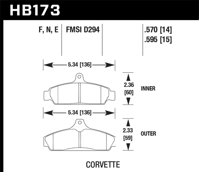 Hawk HP+ Straßenbremsbeläge