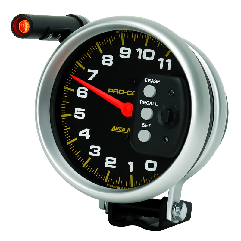 Autometer 5-Zoll-11000-U/min-Einzelfach-Tachometer mit Pro-Comp 2 und Speicher