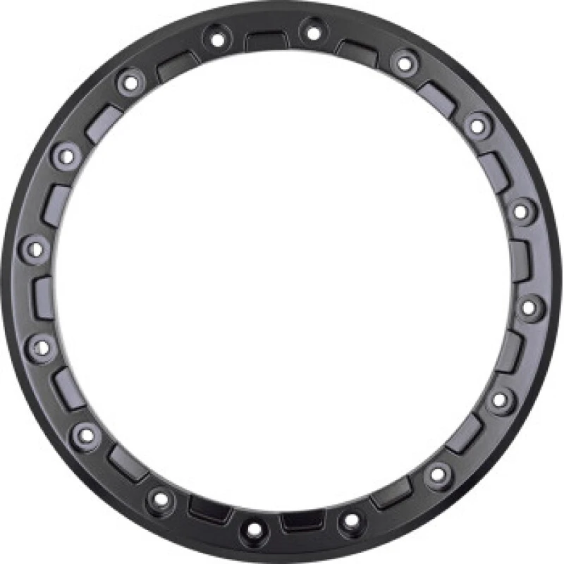 Raceline Beadlock Ring - Podium -14in - 16 Hole - 10mm - Black