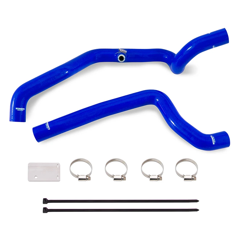 Mishimoto 18+ Jeep Wrangler JL 2.0L Blaue Silikon-Kühlwasserschlauch-Kit