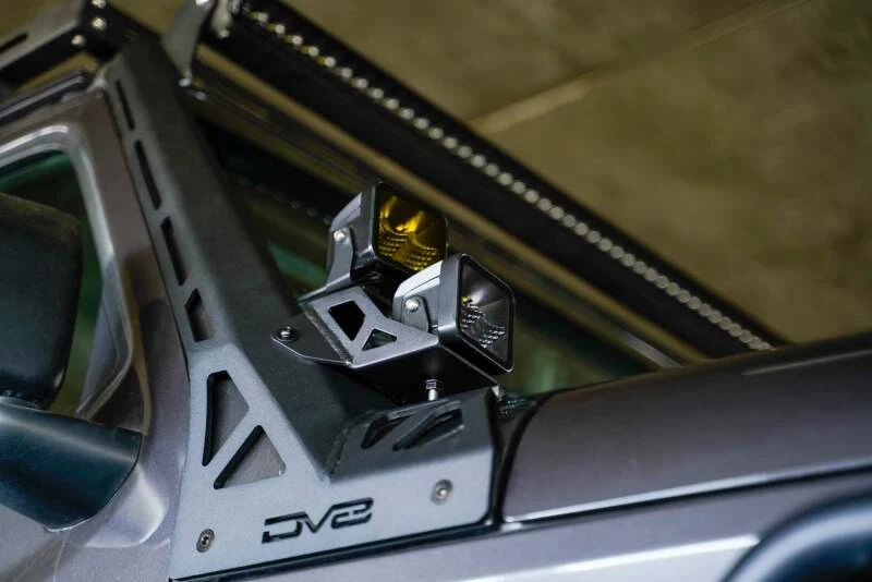 DV8 Offroad A-Pillar Dual Light Pod Mounts für Jeep Wrangler JL & Gladiator JT