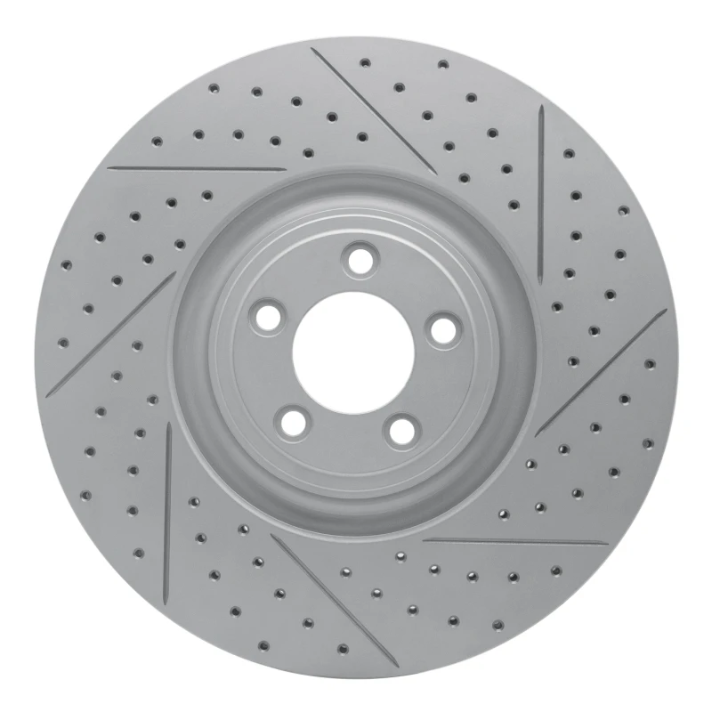 DFC 10-24 Jaguar F-Type Front Right Drilled & Slotted Geoperformance Rotor
