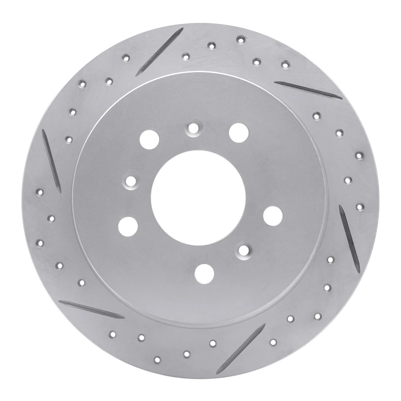 DFC 06-10 Buick Lacrosse Rear Left Drilled & Slotted Geoperformance Rotor