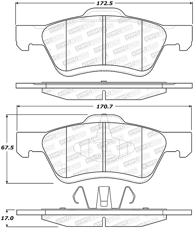 StopTech Street Brake Pads