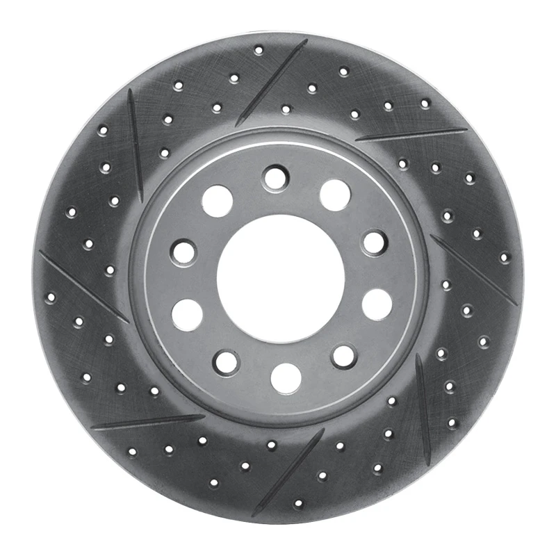 DFC 15-26 Alfa Romeo Tonale Rear Left Drilled & Slotted Geoperformance Rotor