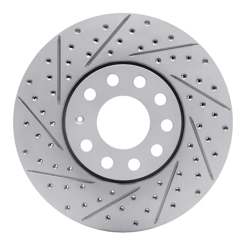 DFC 92-08 Audi A6 Quattro Front Left Drilled & Slotted Geoperformance Rotor