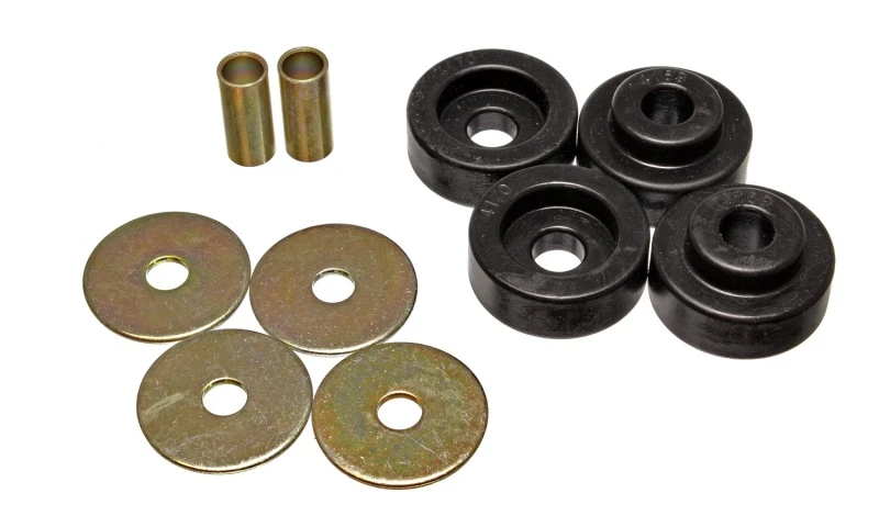 Energy Suspension 73-79 Chrysler B-Body Schwarzes Torsionsstab-Querträger-Lager-Gummisatz