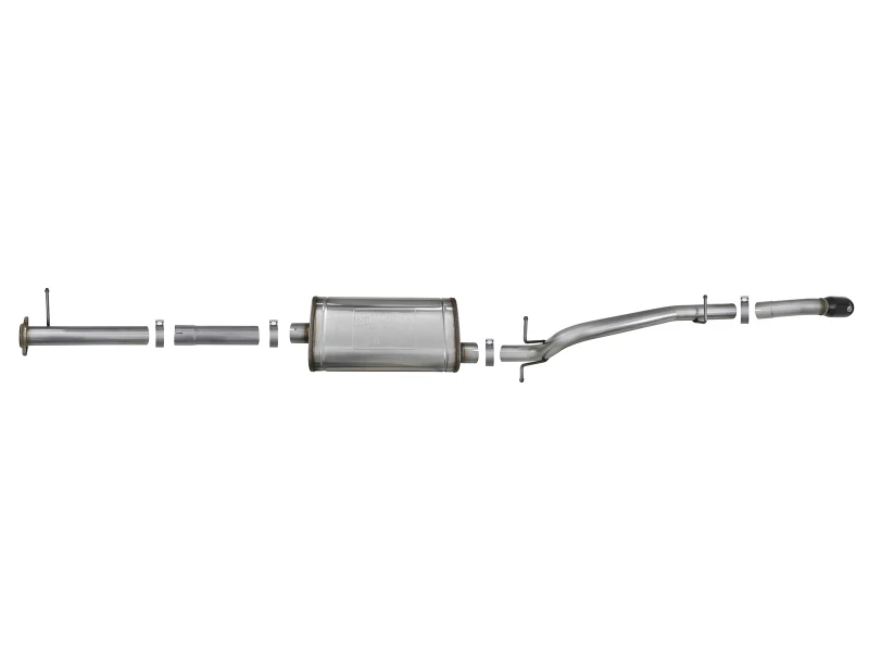aFe MACH Force-Xp Hi-Tuck 3 Zoll 409 SS C/B Auspuff 15-18 GM Colorado/Canyon L4-2,5L/V6-3,6L - Schwarze Spitze