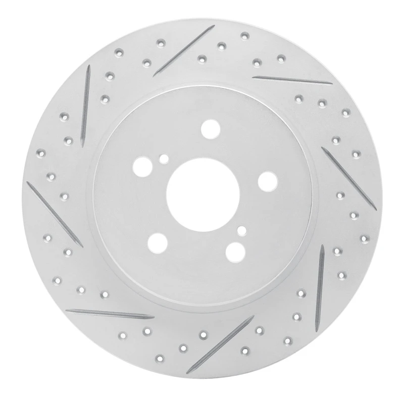 DFC 11-17 Lexus Ct200H Rear Left Drilled & Slotted Geoperformance Rotor