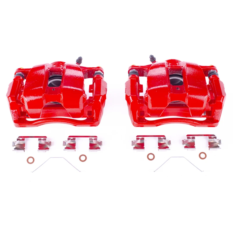 Power Stop 13-18 Acura RDX Front Red Calipers w/Brackets - Pair