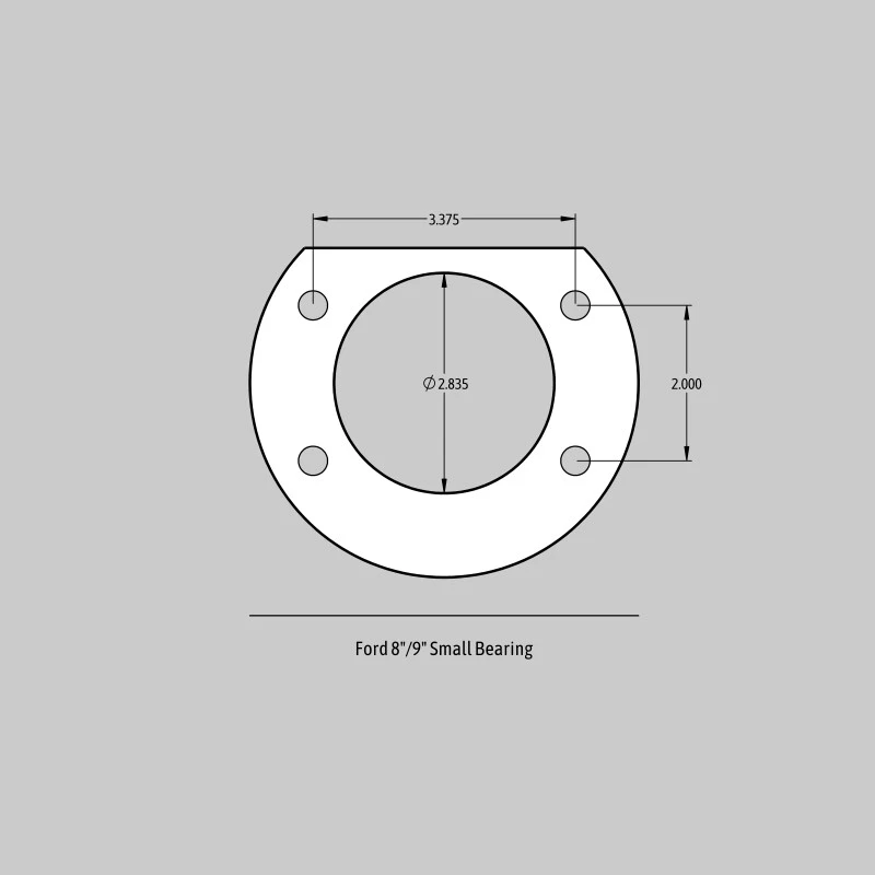 Baer Brakes Rear Ends w/ Ford 8/9in Small Bearing Housing Ends 13in SS4+ Rear SDZ Brake Kit - GB