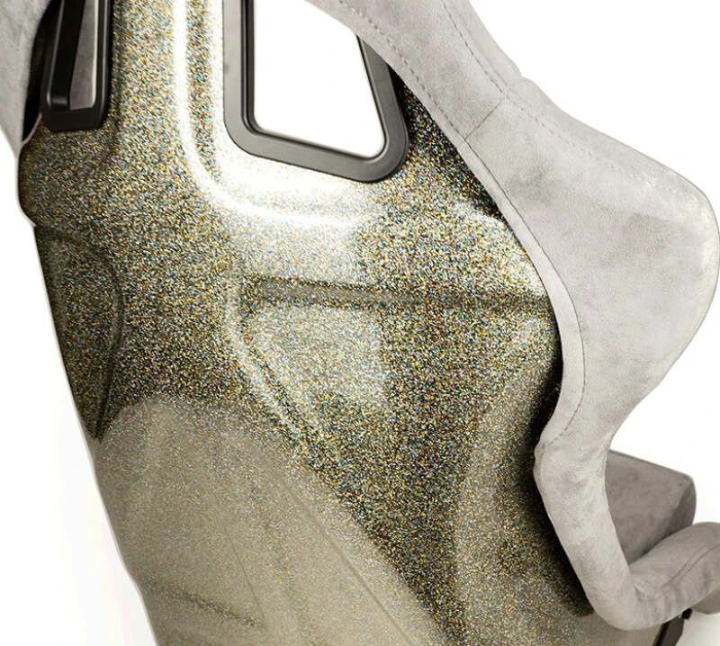 NRG FRP Bucket Seat ULTRA Edition - Large (Grau Alcantara/Pearlized Back)