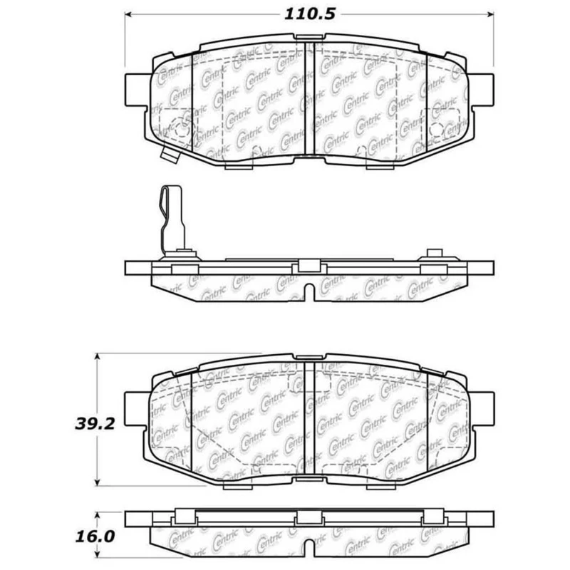 StopTech Street Touring for 06-10 Subaru Legacy Sedan/Outback/13 BRZ Rear Brake Pads
