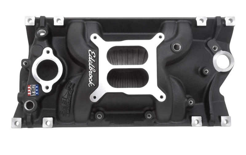 Edelbrock Ansaugkrümmer Performer Eps SB Chevy Vortec Schwarz