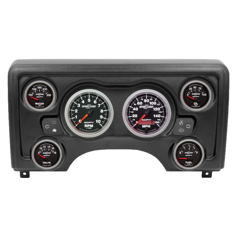 Autometer Sport-Comp II Direct Fit Dash Kit 97-06 Jeep TJ (2 x 3-3/8in. / 4 x 2-1/16in.)