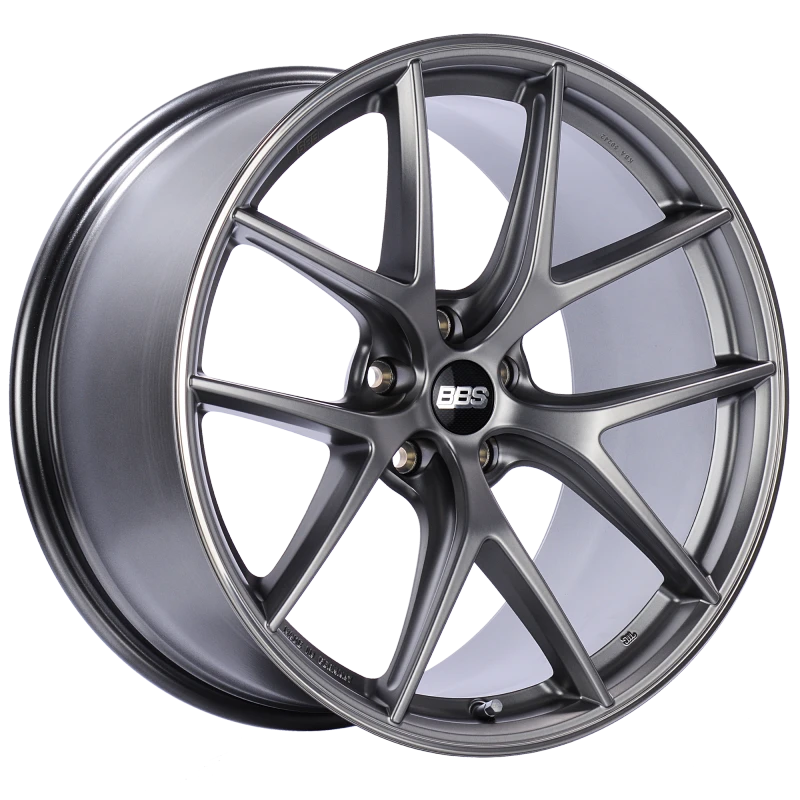 BBS CI-R 20x10 5x112 ET25 Platinum Silver Polished Rim Protector Wheel -82mm PFS/Clip Required