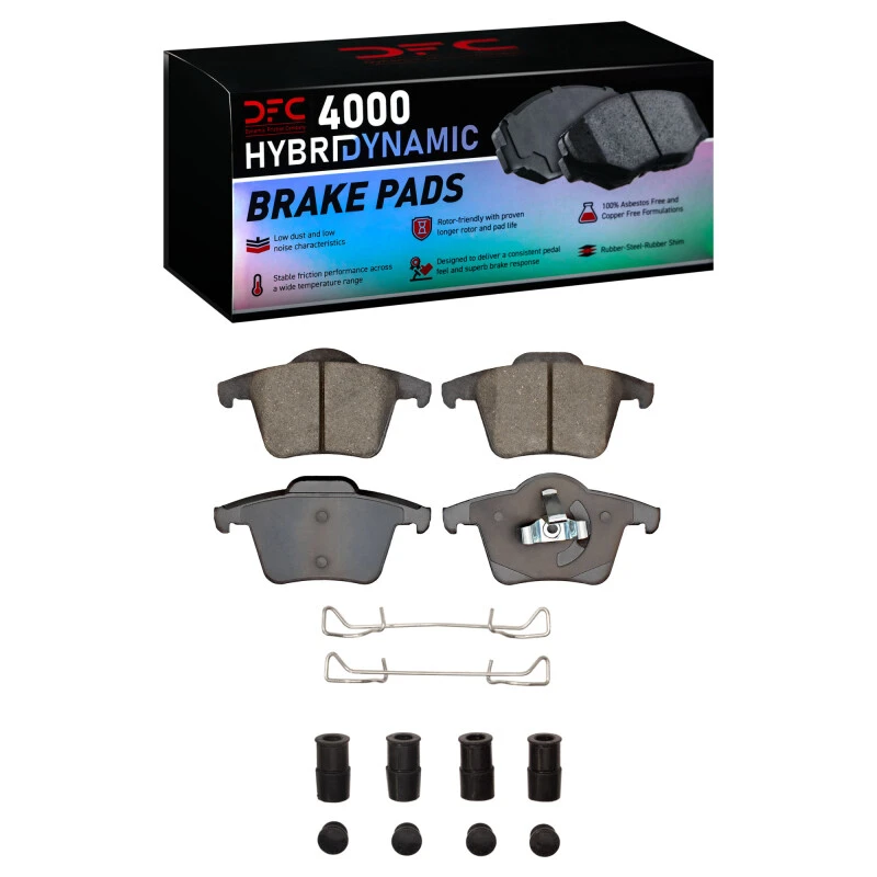 DFC 03-14 Volvo XC90 Rear 4000 HybriDynamic Brake Pads and Hardware Kit