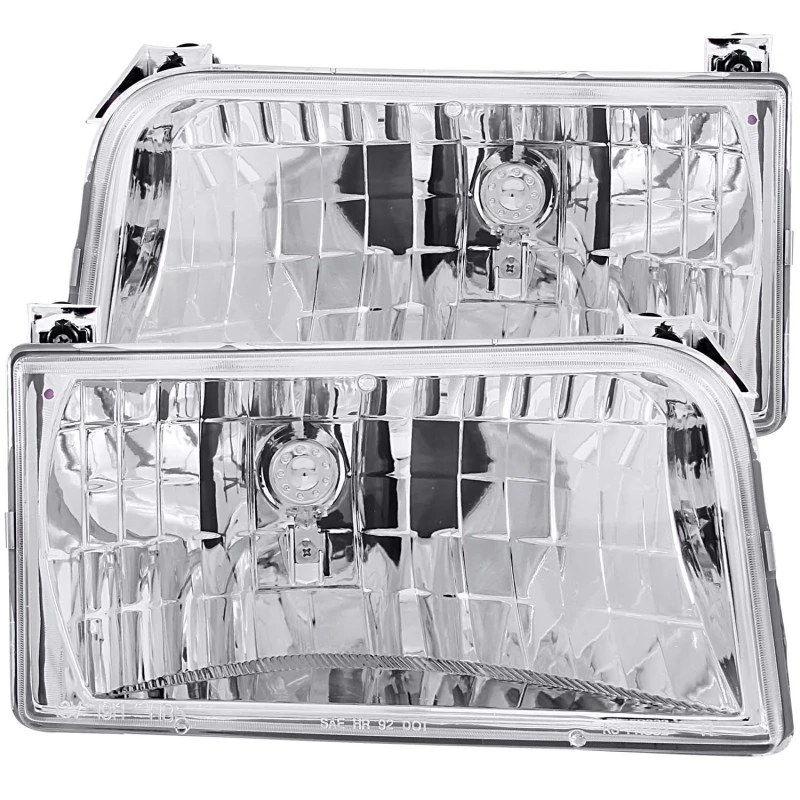 ANZO 1992-1996 Ford F-150 Kristall-Scheinwerfer Chrom