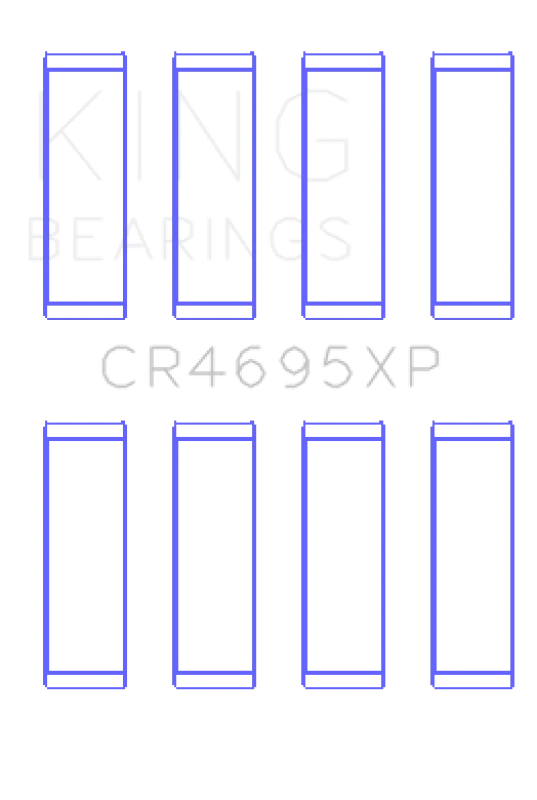 King Ford Ecoboost 2.0L / 2.3L (Size 0.05) pMaxBlack Coated Connecting Rod Bearing Set