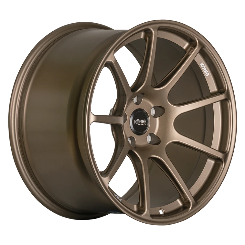 Konig Forged F5R 18x12 5x114.3 ET20 Satin Bronze Wheel (Knurled Bead)