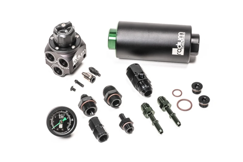 Radium Engineering 01-06 BMW E46 M3 Kraftstoffdruckregler und Kraftstofffilter-Kit mit Edelstahl-Filter