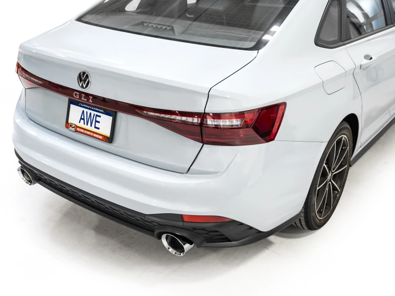 AWE 22-25 Volkswagen Jetta GLI Track Edition Exhaust - Chrome Silver Tips