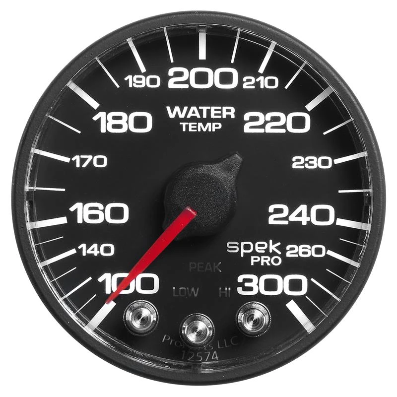 Autometer Spek-Pro 52,4mm 100-300 Grad F Digitale Stepper-Motor-Wassertemperatur-Anzeige