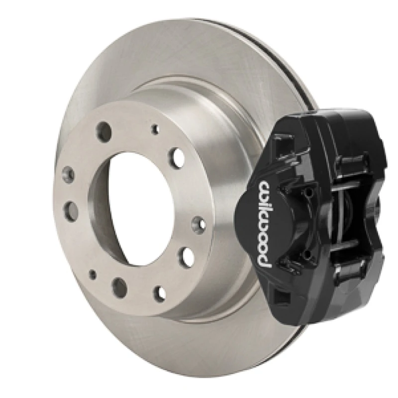 Wilwood 69-83 Porsche 911 D31 11,42 Zoll Bremse Kit hinten mit Flex-Leitungen - Schwarz