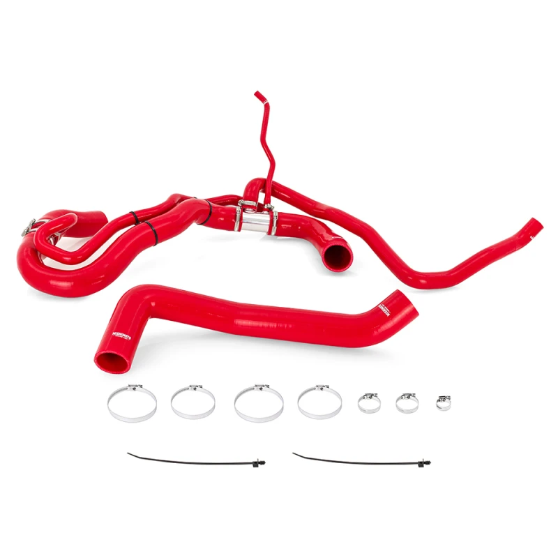 Mishimoto 17-19 Chevrolet Duramax 6.6L L5P Rote Silikon-Kühlwasserschlauch-Kit