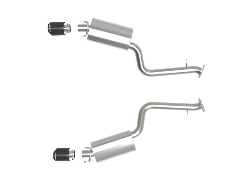 aFe Lexus IS350 14-22 V6-3.5L Takeda Axle-Back Auspuffsystem- Carbon Fiber Endstück