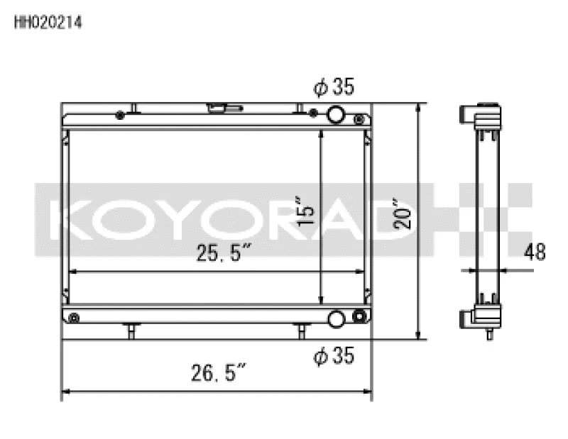 Koyo Racing All-Aluminum-Radiator
