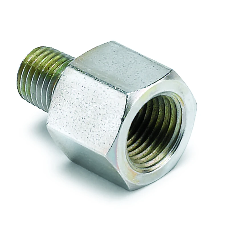Autometer Fuel Rail Adapter-1/16in NPT Male to 1/8in MPT Female (For use w/ Elec Fuel Press Gauges)