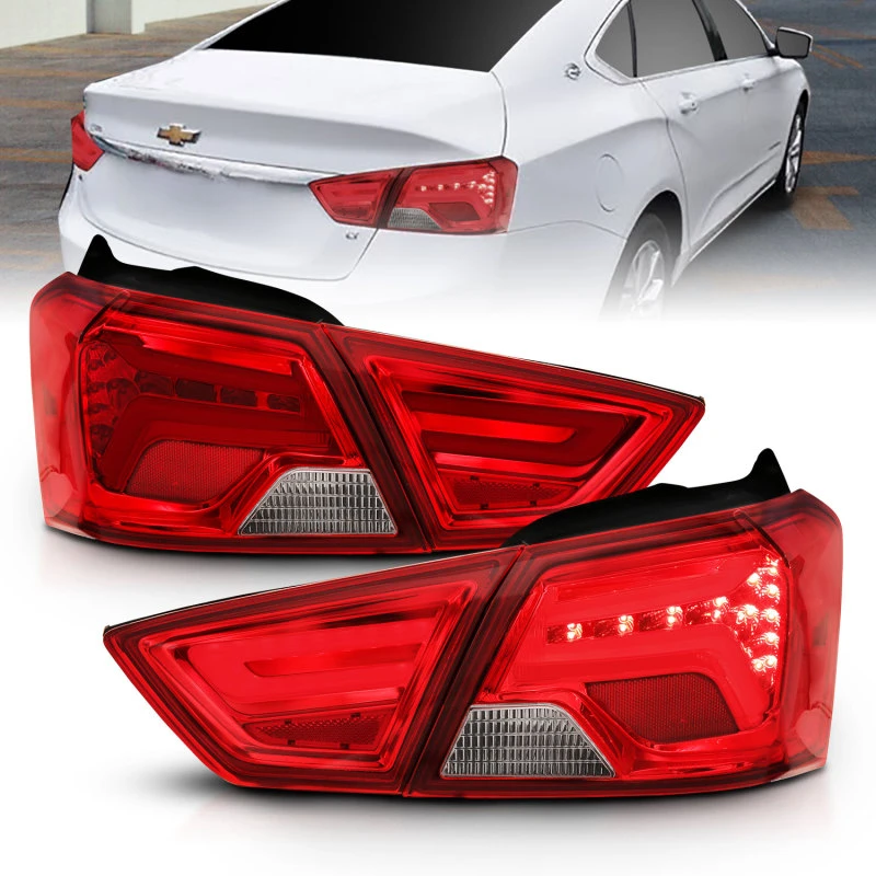 ANZO 14-18 Chevrolet Impala LED-Rückleuchten Rot/Klar