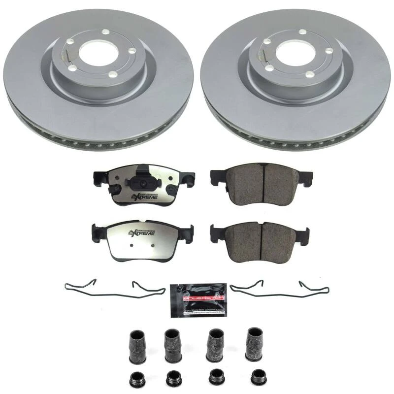 Power Stop 21-26 Ford Bronco Sport Front Z36 Coated Truck & Tow Brake Kit