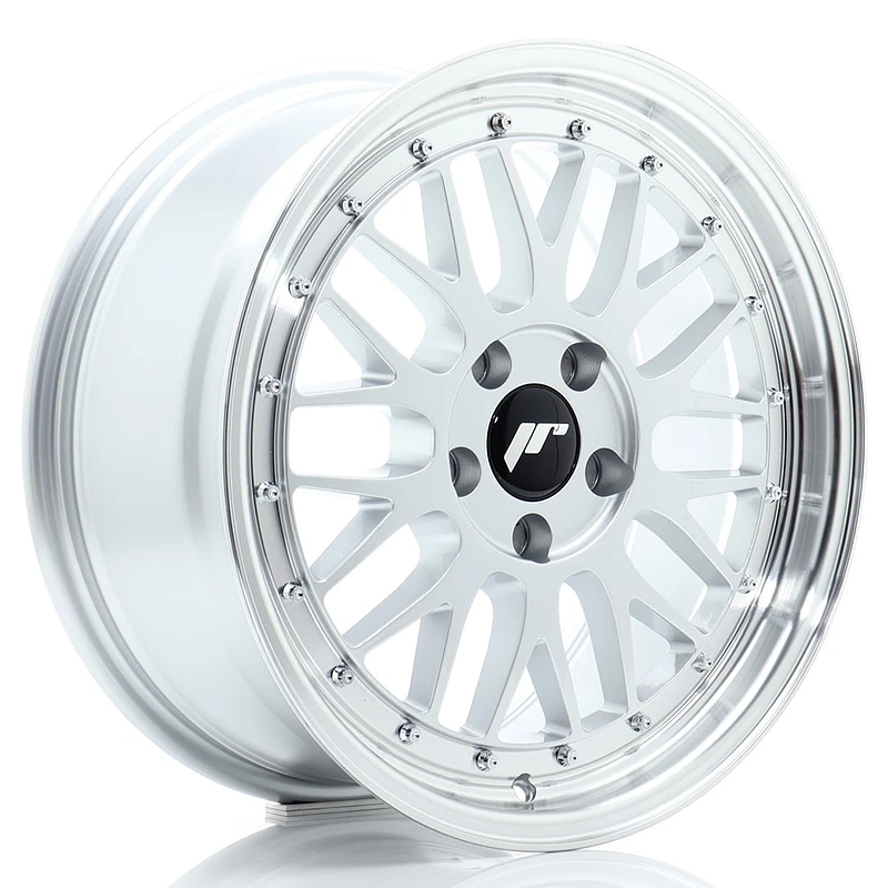 JR Wheels JR23 17x8 ET35 5x100 Hyper Silver w/ Machined Lip