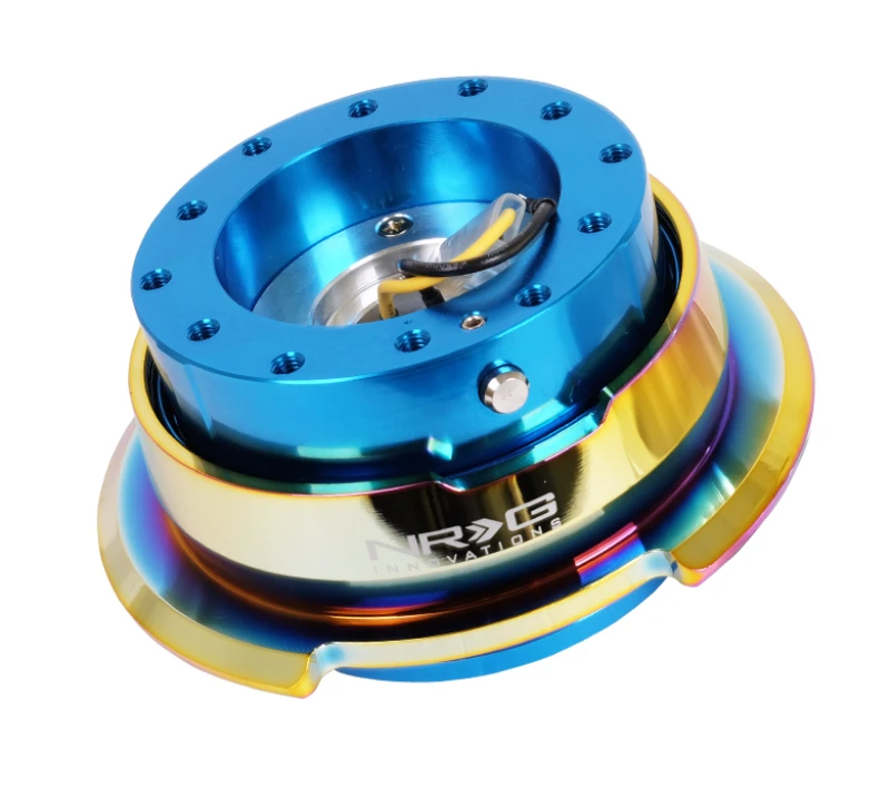 NRG Quick Release Gen 2.8 – Blaues Gehäuse / Neochrome Ring