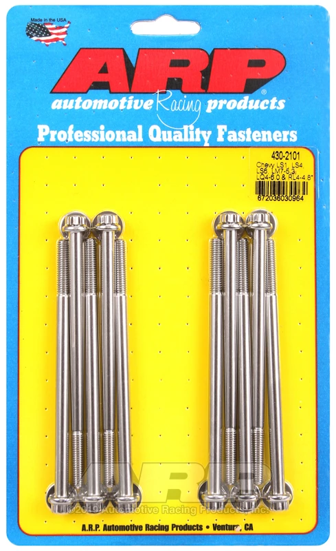 ARP Ansaugkrümmerschrauben-Kit für Chevy LS1/LS4/LS6/LM7 5.5, LQ4-6.0 & RL4-4.8