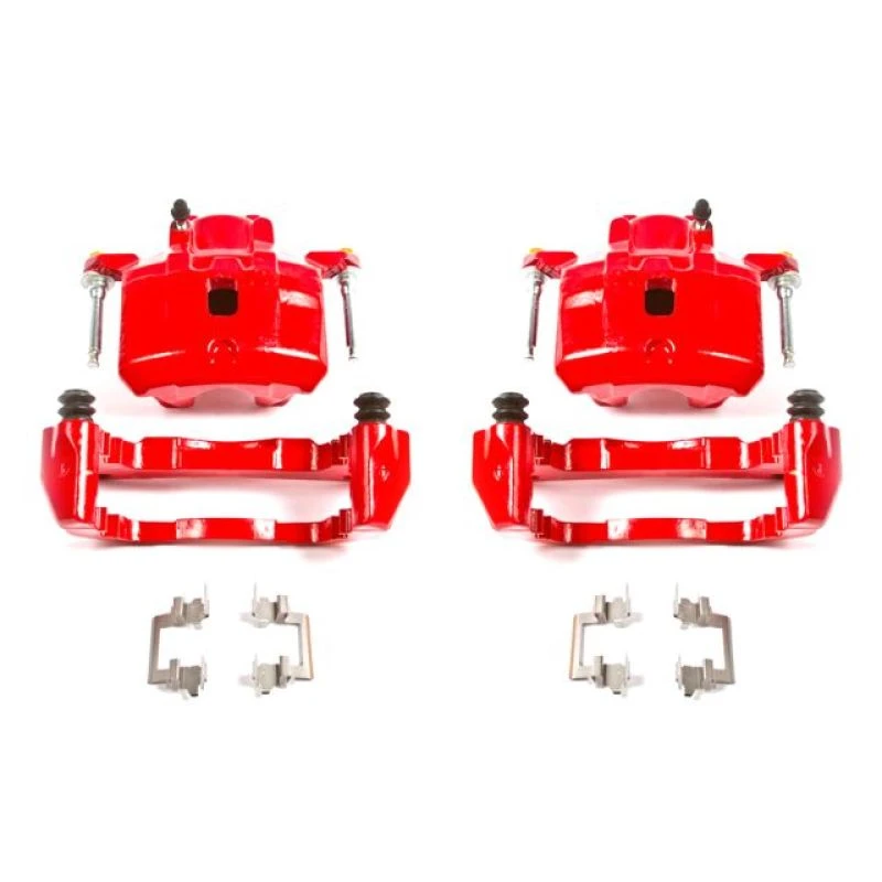 Power Stop 01-05 Chrysler Sebring Front Red Calipers w/Brackets - Pair