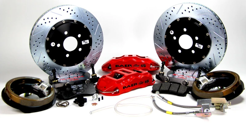 Baer Brakes 60-74 Chevrolet C10 Pickup 14in Extreme+ Rear SDZ Brake Kit - Hugger Orange