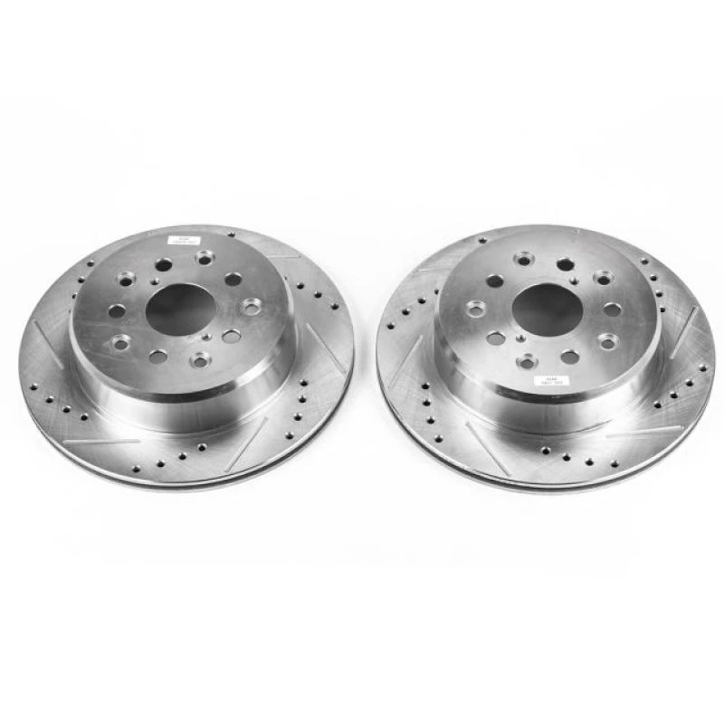 powerstop_JBR717XPR-6794544e6366c Power Stop 93-97 Lexus GS300 Rear Evolution Drilled & Slotted Rotors - Pair