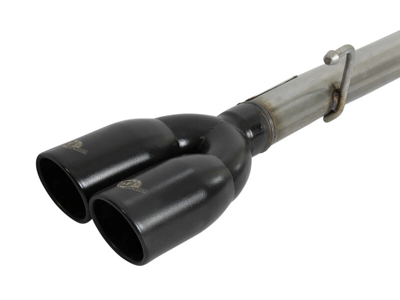 aFe Vulcan Series 3-2,5 Zoll 304SS Auspuff-System Cat-Back mit schwarzen Endrohren für 2019 GM Silverado/Sierra 1500 L4-2,7L(t)