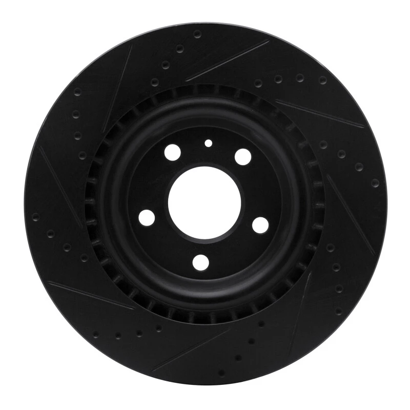 DFC 08-25 Audi SQ5 Sportback Rear Right Drilled & Slotted Black Brake Rotor