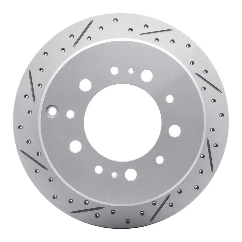 DFC 98-07 Lexus Lx470 Rear Left Drilled & Slotted Geoperformance Rotor