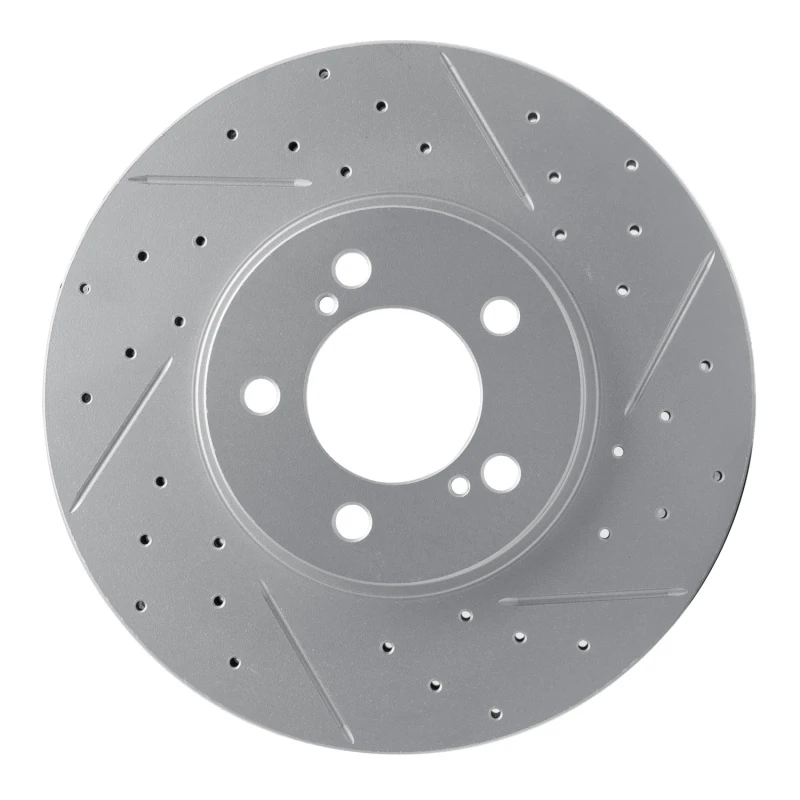 DFC 93-07 Ford Taurus Excl Sho Front Right Drilled & Slotted Geoperformance Rotor
