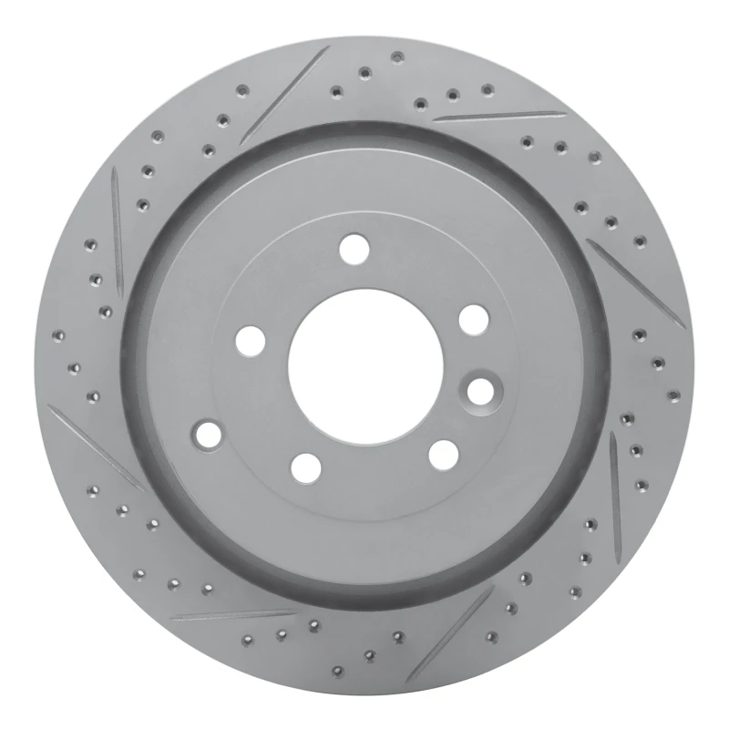 DFC 05-16 Land Rover LR3 Rear Left Drilled & Slotted Geoperformance Rotor