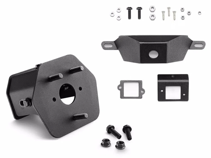 Rugged Ridge 20-24 Jeep Gladiator Wingmate Reifenhalter & Kamera Verlegung Kit - Tex. Blk