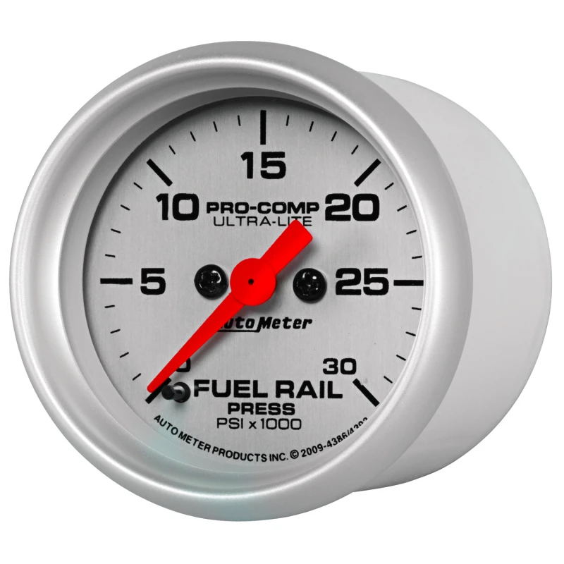 AutoMeter-Manometer für Raildruck (Ram 5.9L) 2-1/16 Zoll 30Kpsi Digitaler Schrittmotor Ul