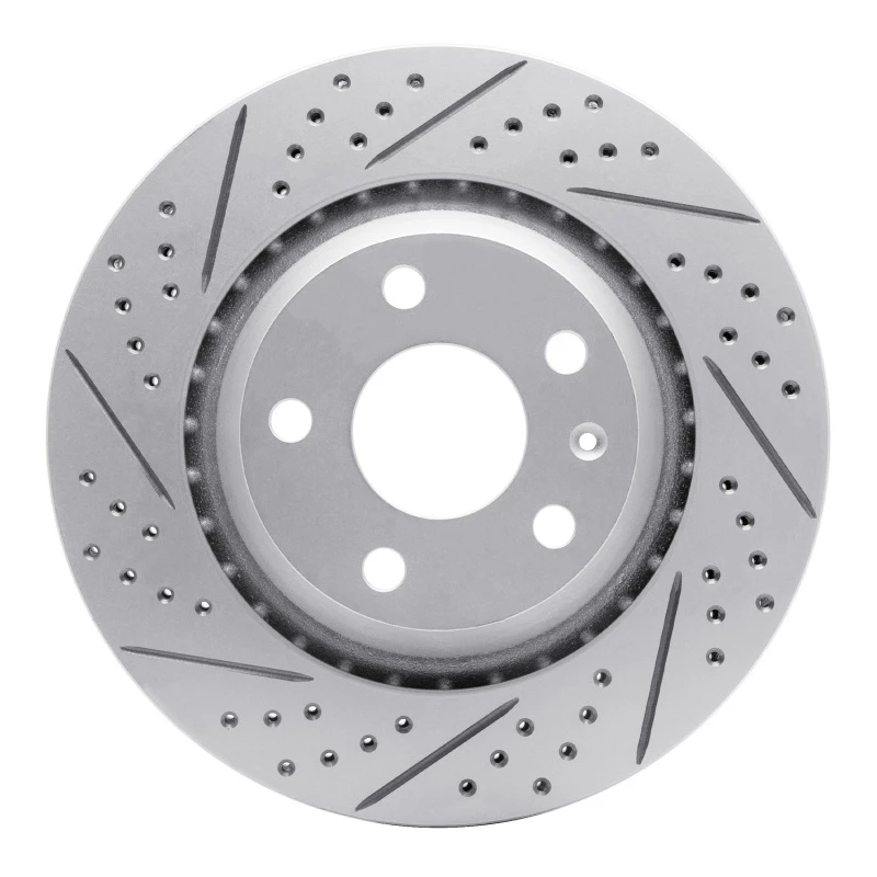 DFC 08-15 Audi Tts Quattro Rear Left Drilled & Slotted Geoperformance Rotor