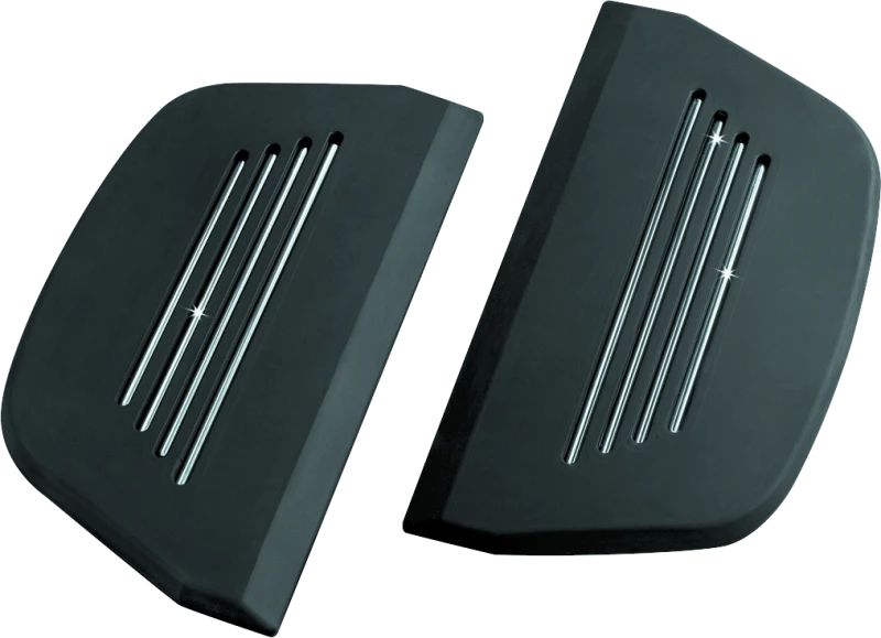 Kuryakyn Premium Passenger Board Inserts for 86-Up Touring Models Black